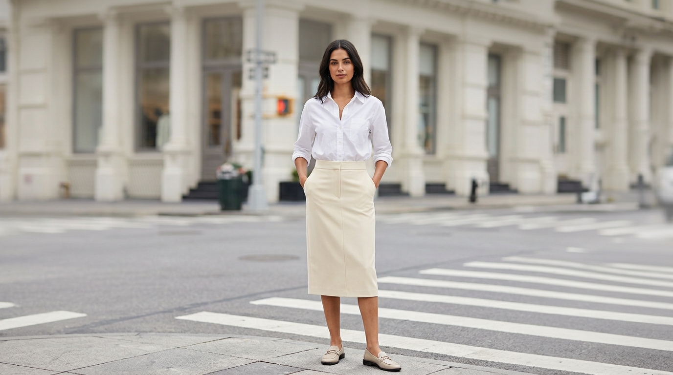 High-Waist Straight Pants